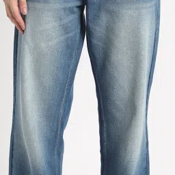 Bene Kleed Blue Cotton Straight Fit High Rise Jeans image 4
