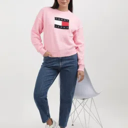 TOMMY HILFIGER Pink Graphic Print Sweatshirt image 4