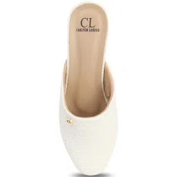 Carlton London Women's White Mule Shoes image 4