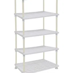 Urban Choice White 5-Layer Kitchen Tray Shelf Organizer image 4