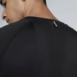 Puma Black & White Slim Fit Logo Printed Sports T-Shirt image 4