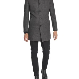 Bruun & Stengade Grey Slim Fit Coats image 4