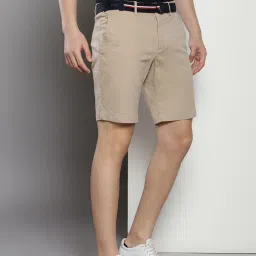 Tommy Hilfiger Beige Cotton Regular Fit Shorts image 4