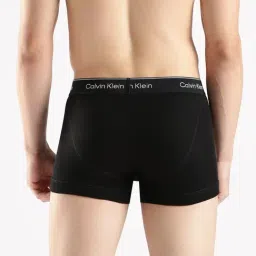 Calvin Klein Underwear Black Cotton Regular Fit Trunks image 2