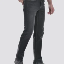 NUMERO UNO Washed Black Faded Mid Rise Slim Fit Solid Stretchable Jeans image 4