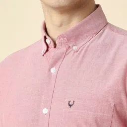 Allen Solly Pink Cotton Slim Fit Shirt image 4