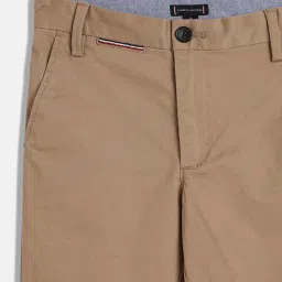 Tommy Hilfiger Brown Cotton Regular Solid Trouser image 4