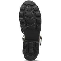 Iconics Women's Black Ankle Strap Sandals image 5