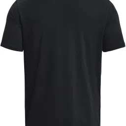 Under Armour Black Cotton Regular Fit Printed Sports T-Shirt image 4