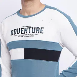 Duke Dark Slate Regular Fit Printed Sweatshirt image 4