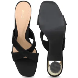 Inc.5 Women's Black Cross Strap Stilettos image 4