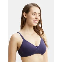 Jockey 1722 Women's Wirefree Non Padded Super Combed Cotton Medium Coverage Everyday Bra image 2