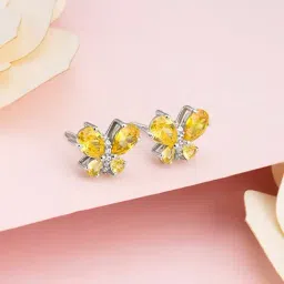 GIVA 925 Silver Winged Bling Stud Earrings for Women & Girls-image-54