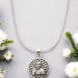 Taraash 925 Sterling Silver Combo Divine Pendant Chain For Unisex-picture-26