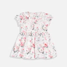 Allen Solly Kids White Printed Regular Fit Dress-image-34
