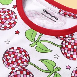 Honeyhap Tropical Printed Cotton Night Suit image 4