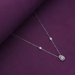 Kai Jewel Sterling Silver Minimal Crystal Drop Casual Necklace-picture-31