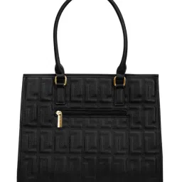 LAVIE LUXE Black Quem Quilted Large Satchel image 2