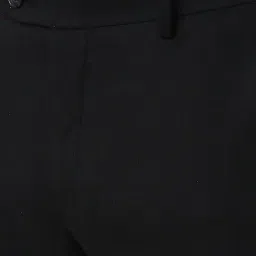 Peter England Black Slim Fit Trousers image 4