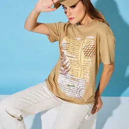 The Roadster Lifestyle Co Printed Cotton Oversized T-shirt-picture-37