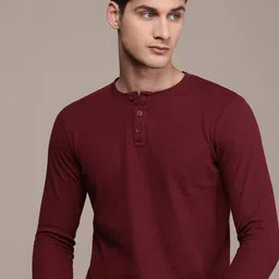 WROGN Solid Long Sleeves Slim Fit T-shirt image 4