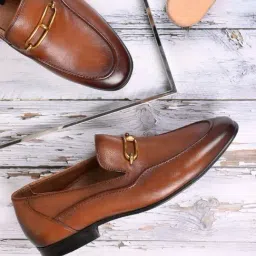 Cobblerz Men's Tan Formal Loafers-picture-12