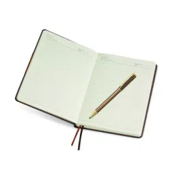 Pierre Cardin Florence Emperor Set Diary & Emperor Roller Pen Glossy Brown with Gold Trim, 8901765036353 image 3