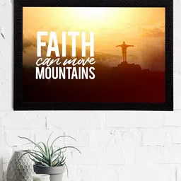 eCraftIndia Black & Brown Motivational Quote Satin Matt Texture UV Art Painting image 1