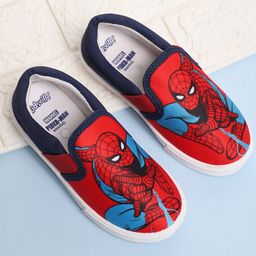 Kidsville Marvel Featuring Spiderman Designed Slip On Shoes - Red-picture-24