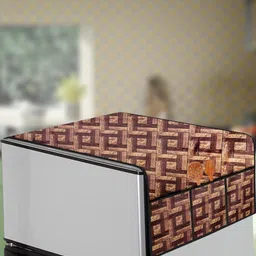 The Furnishing Tree Coffee Brown PVC Air Conditioner Cover-picture-29