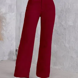 RAJOVATI Women Slim Fit Pleated Trousers-image-18
