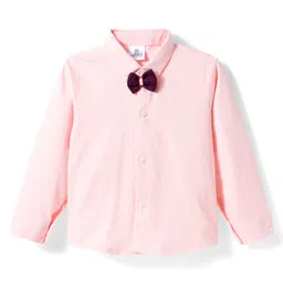 Mini Taurus Sinker Knit Full Sleeves Striped 3 Piece Party Suit With Attached Bow - Maroon image 3