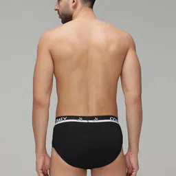 AMUL COMFY Men Pack Of 4 Plain Cotton Mid-Rise Briefs image 4