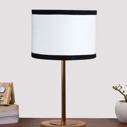 Devansh Multicoloured Wood Contemporary Cylindrical Shaped Table Lamp-picture-37