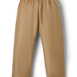 Babyhug Cotton Woven Full Sleeves Cambric Foil Printed Kurta Pajama Set- Mustard image 4