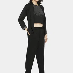 HAUTEMODA Collared Neck Long Sleeves Blazer With Trousers Co-Ords image 2