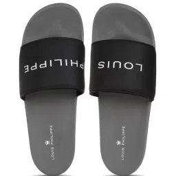 Louis Philippe Men's Black Slides-picture-21