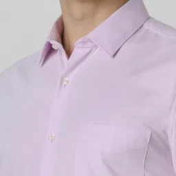 Peter England Pink Slim Fit Shirt image 4