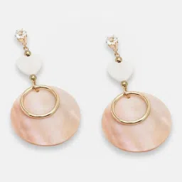 Sohi Gold Plated Party Pearls Drop Earrings image 4