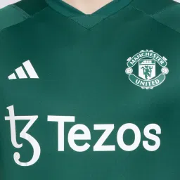 adidas Manchester United Green Slim Fit Football Training Jersey image 4