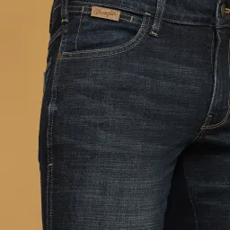 Wrangler Skanders Dark Blue Slim Fit Low Rise Jeans image 4
