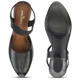 Pelle Albero Women's Black Ankle Strap Sandals image 4