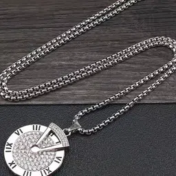 KPOP Men Silver-Plated Stainless Steel Necklace-picture-33