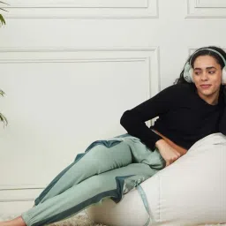 MADAME M Secret Green Cotton Track Pants image 4