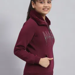 Monte Carlo Kids Wine Printed Full Sleeves Sweatshirt image 4