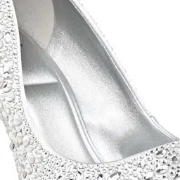 Aldo Women's Silver Stiletto Pumps image 4