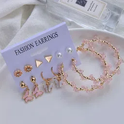 DressBerry Gold-Plated Alloy Pearls Earrings-picture-39