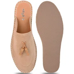 Styli Men's Beige Mule Shoes image 4