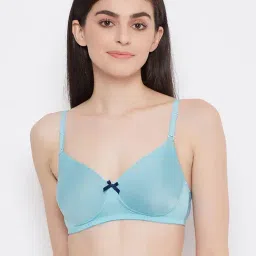 Clovia Blue Non Wired Padded T-Shirt Bra-picture-36