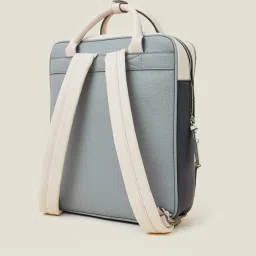 Accessorize London Blue PU Laptop Backpack image 4